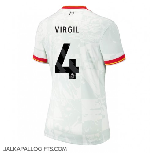 Liverpool Virgil van Dijk #4 Kolmaspaita Naiset 2024-25 Lyhythihainen